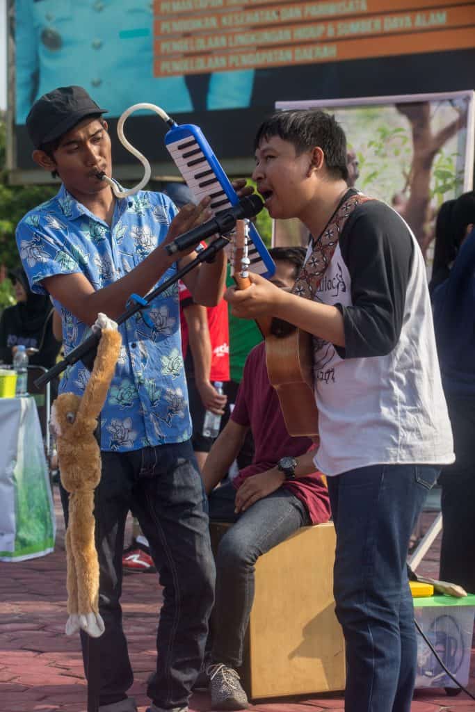Celebrating International Gibbon Day in the city of Palangka Raya